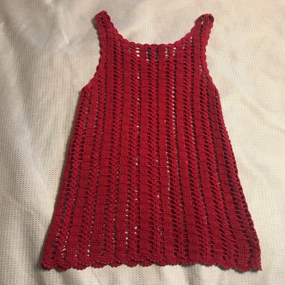 Red Crochet Top - Rue21 - Large - Picture 3 of 5